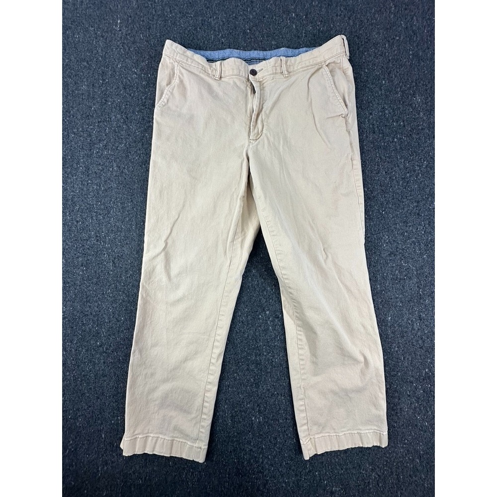 LL Bean Classic Fit Chino‎ Pants Mens Size 36x30 beige Cotton Stretch Light